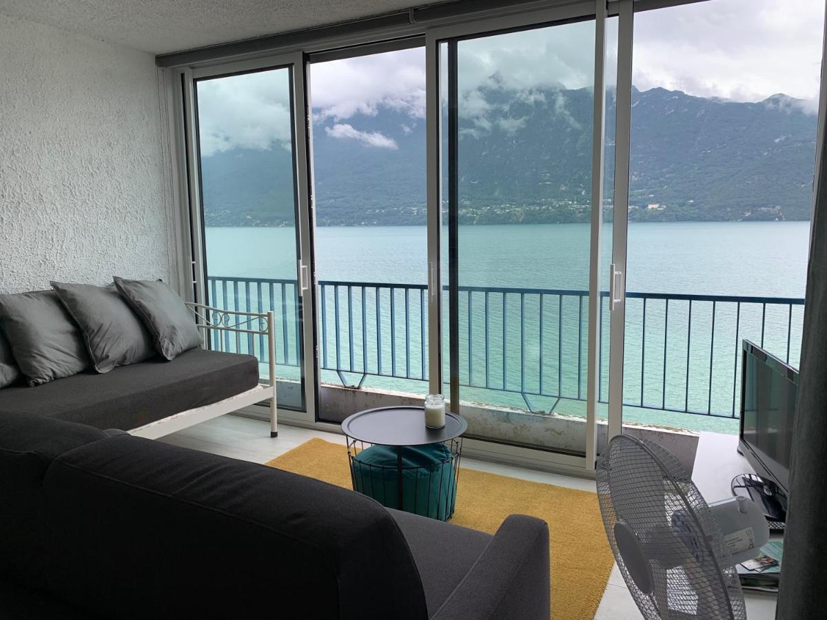 Le Lamartine, Vue Magnifique Face Au Lac Du Bourget Aix-les-Bains Luaran gambar