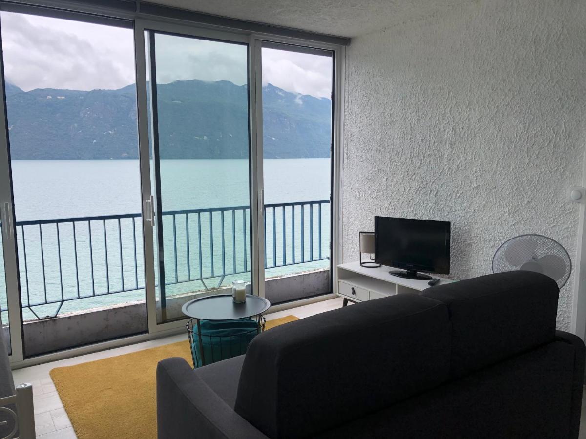 Le Lamartine, Vue Magnifique Face Au Lac Du Bourget Aix-les-Bains Luaran gambar